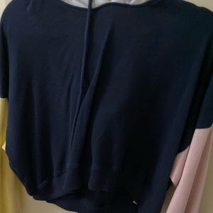 Multi-Colored Cropped Hoodie
